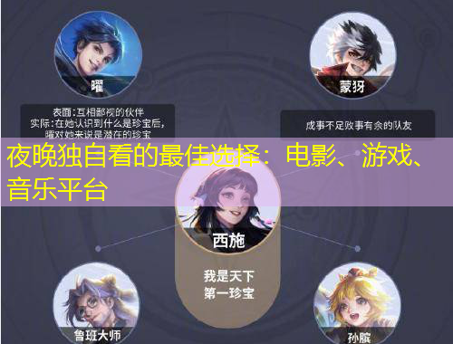 夜晚獨(dú)自看的最佳選擇：電影、游戲、音樂平臺