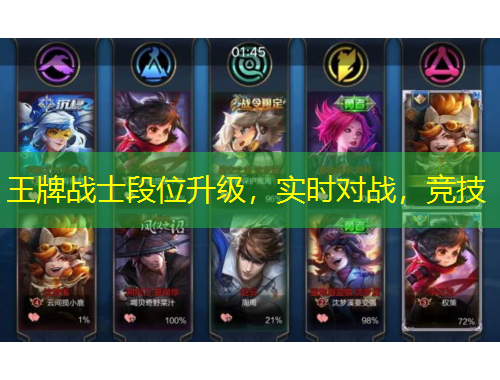 王牌戰(zhàn)士段位升級，實時對戰(zhàn)，競技