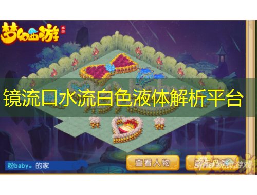 鏡流口水流白色液體解析平臺(tái)