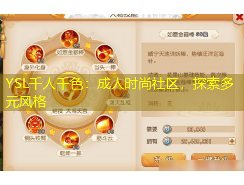 YSL千人千色：成人時(shí)尚社區(qū)，探索多元風(fēng)格