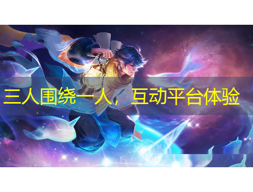 三人圍繞一人，互動(dòng)平臺(tái)體驗(yàn)