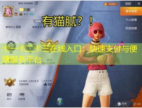 卡一卡二卡三在線入口：快速支付與便捷服務(wù)平臺(tái)