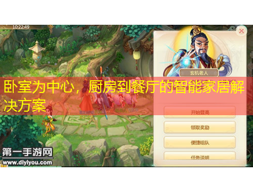 臥室為中心，廚房到餐廳的智能家居解決方案