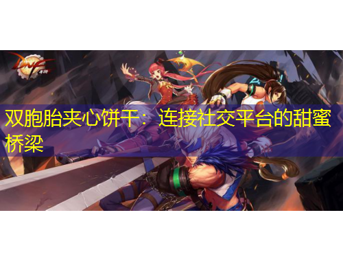 雙胞胎夾心餅干：連接社交平臺(tái)的甜蜜橋梁