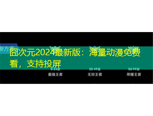 囧次元2024最新版：海量動漫免費看，支持投屏