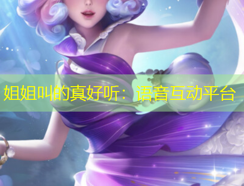 姐姐叫的真好聽(tīng)：語(yǔ)音互動(dòng)平臺(tái)