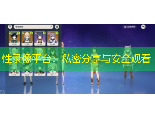 性錄像平臺(tái)：私密分享與安全觀看