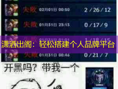 瀟灑出閣：輕松搭建個(gè)人品牌平臺