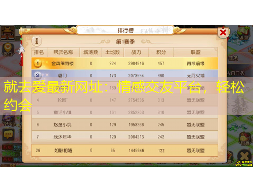 就去愛最新網(wǎng)址：情感交友平臺，輕松約會