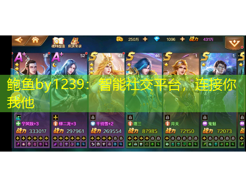 鮑魚by1239：智能社交平臺，連接你我他