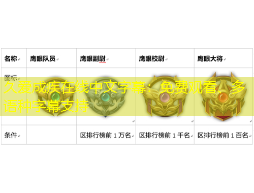 久愛成疾在線中文字幕：免費(fèi)觀看、多語種字幕支持