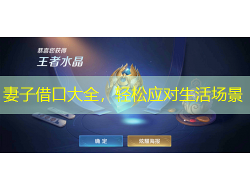 妻子借口大全，輕松應對生活場景