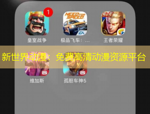 新世界動漫：免費高清動漫資源平臺