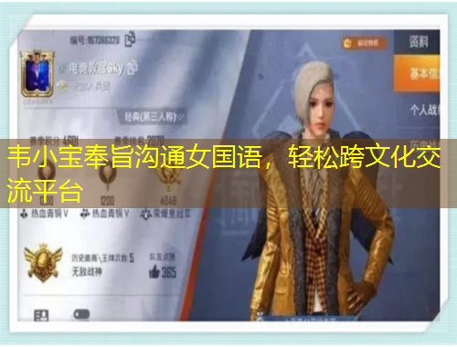 韋小寶奉旨溝通女國語，輕松跨文化交流平臺